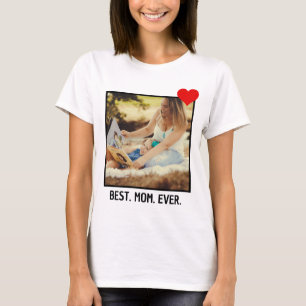 Camiseta Melhor Mãe de Todos os Tempos   Foto Moderna Perso
