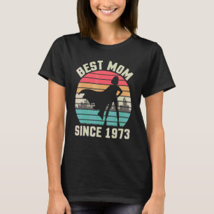 Camiseta Melhor Mãe Desde 1973 Mãe Mamãe De Aniversário 49