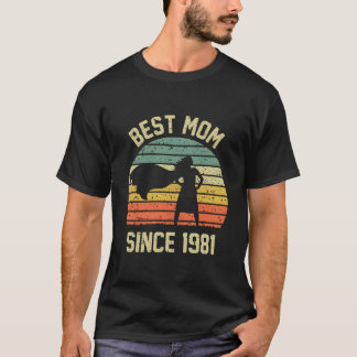 Camiseta Melhor Mãe Desde 1981 Mamãe Mãe Dia das Mães