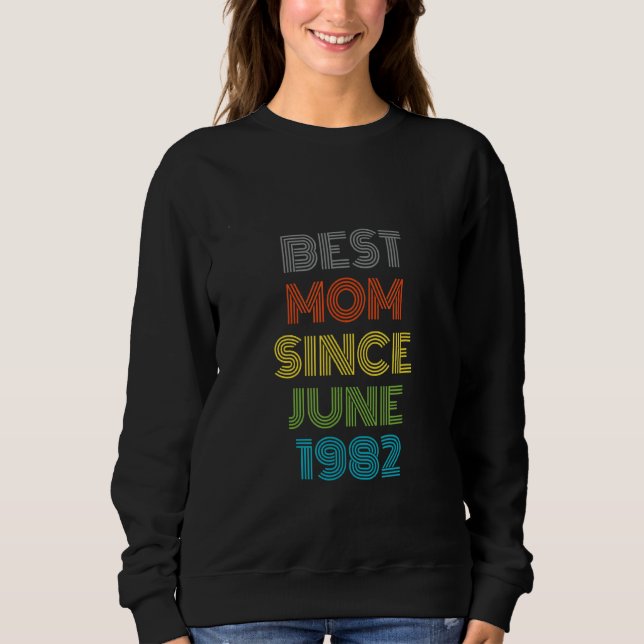 Camiseta Melhor Mãe Desde Junho De 1982 Legal Presente (Frente)