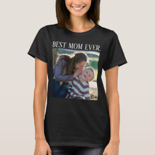 Camiseta Melhor Mãe, Dia de as mães de fotos personalizado,