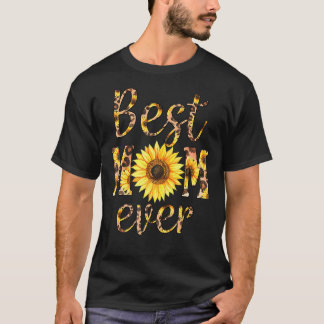 Camiseta Melhor Mãe Dia de as mães De Girassol