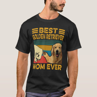 Camiseta Melhor Mãe do Golden Retriever de Sempre Retrô Vin