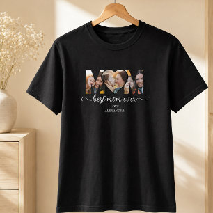 Camiseta Melhor Mãe do Mundo Colagem de Fotos Presente para