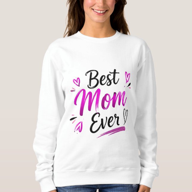 Camiseta Melhor Mãe do Mundo Coração Rosa (Frente)