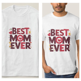 Camiseta Melhor Mãe do Mundo Corações Fofo Mãe