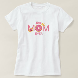 Camiseta Melhor Mãe do Mundo Donut Floral