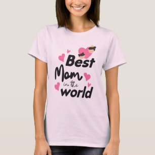 Camiseta Melhor Mãe do Mundo - Teia das Rosas claro