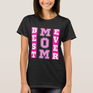 Camiseta Melhor Mãe do Mundo Tipografia Rosa Presentes do D