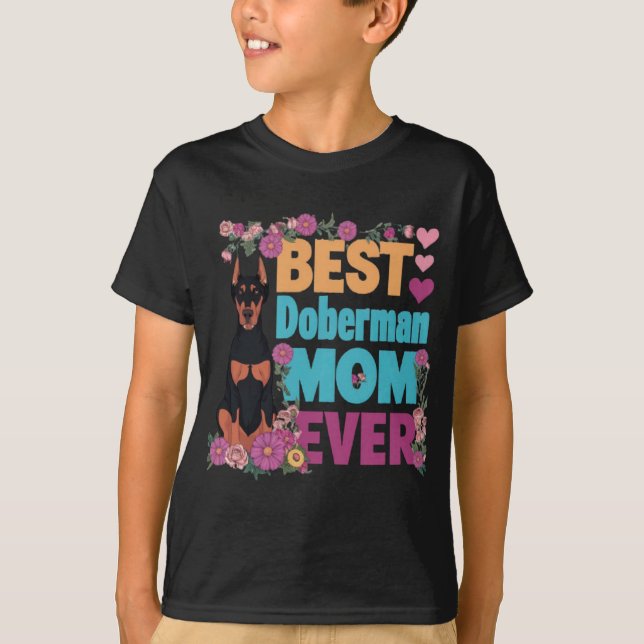 Camiseta Melhor Mãe Doberman Nunca (Frente)