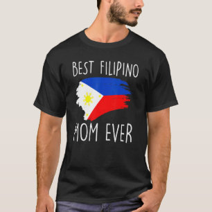 Camiseta Melhor Mãe Filipina Ever Filipino Flag Pinay