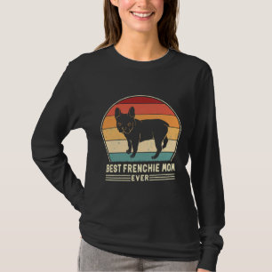 Camiseta Melhor Mãe Francesa Alguma Vez Retrora O Cachorro