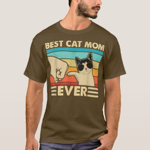 Camiseta Melhor Mãe Gato Alguma Vez Vintage Dia de as mães