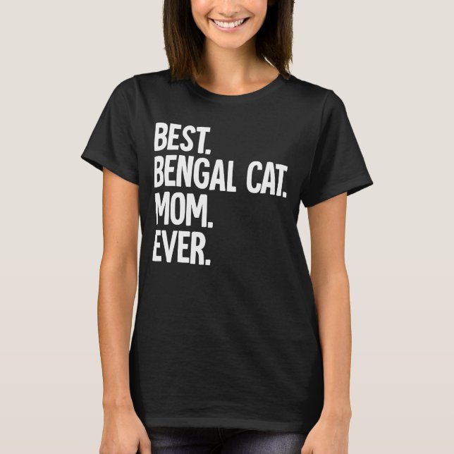 Camiseta Melhor Mãe Gato de Bengala (Frente)