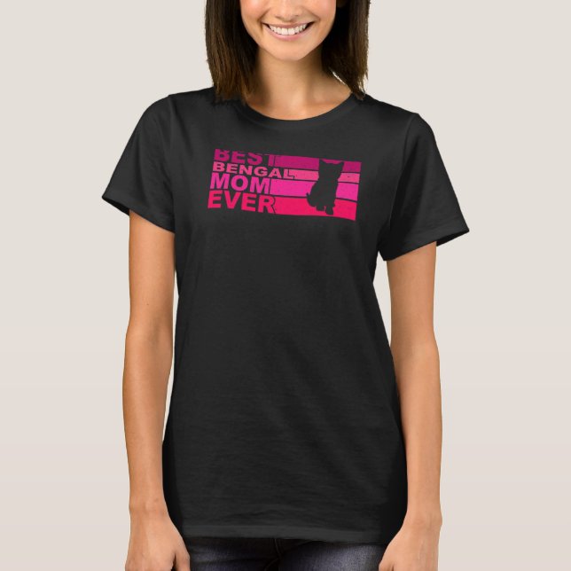 Camiseta Melhor Mãe Gato de Bengala (Frente)