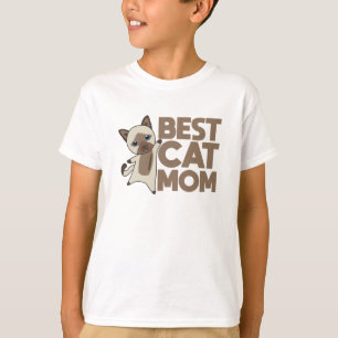 Camiseta Melhor Mãe Gato do Mundo - Gato Siam