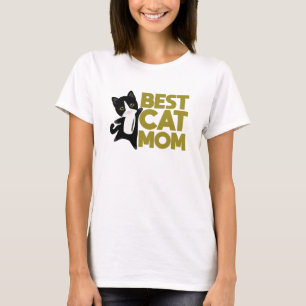 Camiseta Melhor Mãe Gato Do Mundo - Gatos Animais Negra Doc