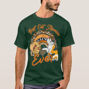 Camiseta Melhor Mãe Gato Já Engraçado Gato Leopardo Rainbow
