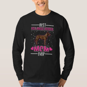 Camiseta Melhor Mãe Hollandse Herder de Todos os Tempos Hol