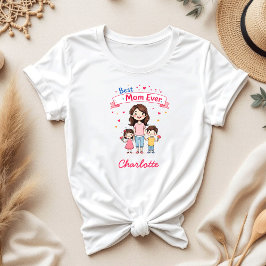 Camiseta Melhor Mãe Já Chegou. | Dia de as mães Personaliza