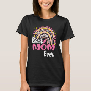 Camiseta Melhor Mãe Já Engraçada Leopardo Rosa Leopardo Rai
