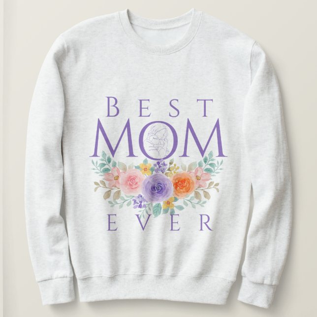 Camiseta Melhor Mãe Já Flores, Dia de as mães (Frente do Design)