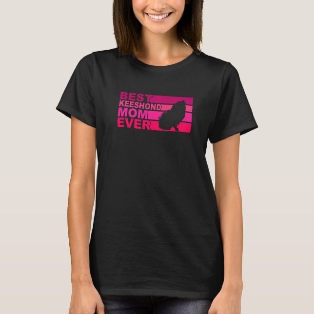 Camiseta Melhor Mãe Keeshond de Todos os Tempos (Frente)