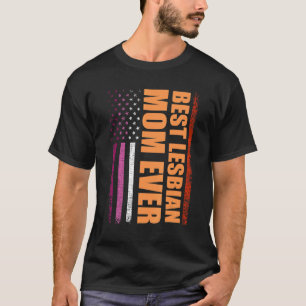 Camiseta Melhor Mãe Lésbica Do Mês Do Orgulho Lgbt