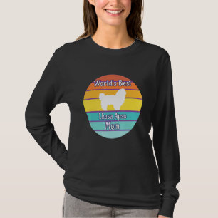Camiseta Melhor Mãe Lhasa Apso do Mundo