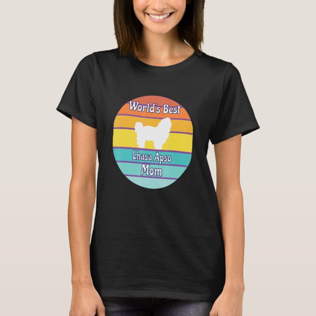 Camiseta Melhor Mãe Lhasa Apso do Mundo (Frente)