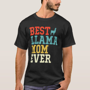 Camiseta Melhor Mãe LLAMA de Todos os Tempos Vintage Retro