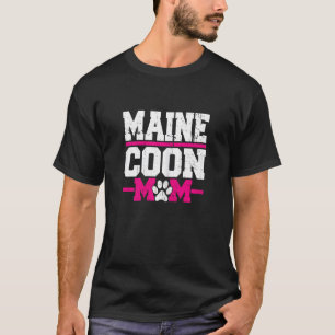Camiseta Melhor Mãe Maine Coon Mulheres Dona de Maine Coon