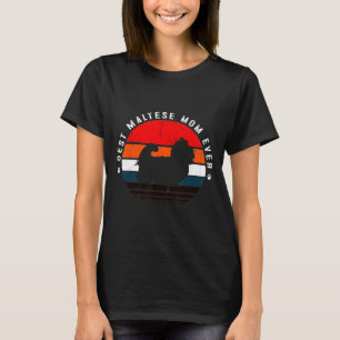 Camiseta Melhor Mãe Maltesa Nunca Cão Maltês