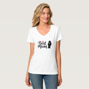 Camiseta Melhor Mãe Na moda de Tipografia