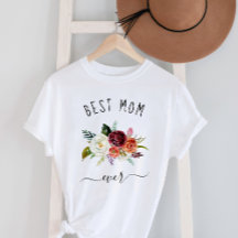 Melhor Mãe Nunca | Trendy Burgundy Boho Floral