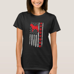 Camiseta Melhor Mãe/Pai de Puggle Bombeiro EUA Bandeira Cac