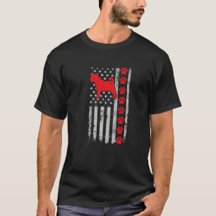 Camiseta Melhor Mãe/Pai de Puggle Bombeiro EUA Bandeira Cac