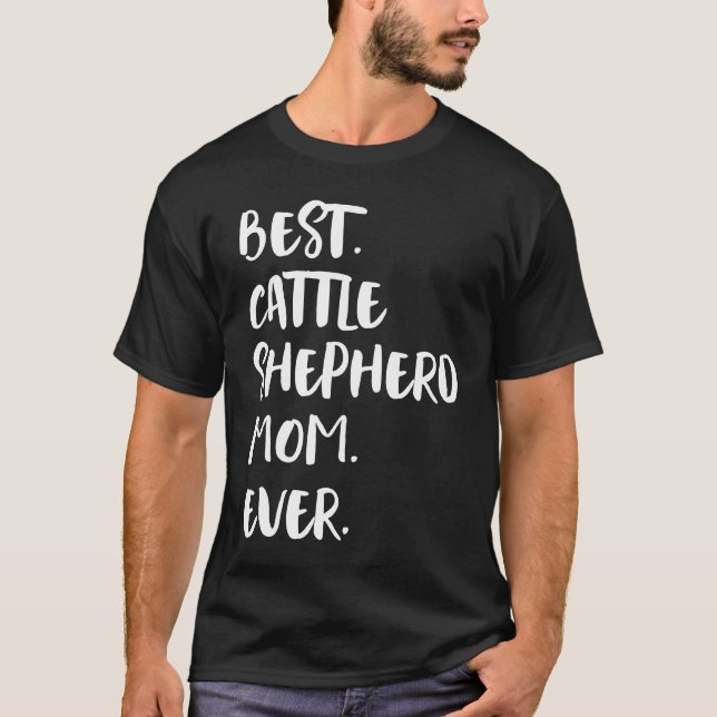 Camiseta Melhor Mãe Pastora de Gado de Todos os Tempos (Frente)