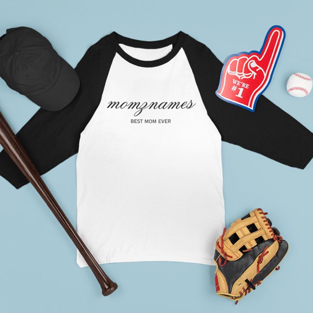 Camiseta Melhor Mãe Personalizada Nome De Caligrafia (Criador carregado)