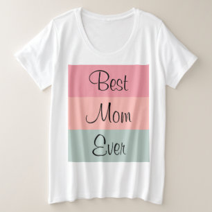 Camiseta Melhor Mãe Personalizável, Modelo mulheres de text