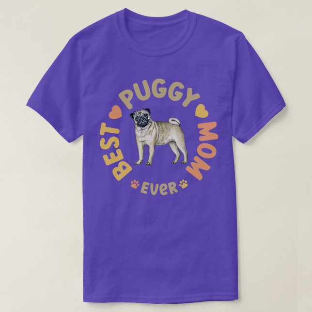 Camiseta Melhor Mãe Puggy Nunca (Frente do Design)