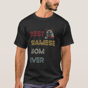 Camiseta Melhor Mãe Siamesa do Mundo Dona de Gato Legal