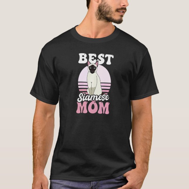Camiseta Melhor Mãe Siamesa Gato Siames (Frente)