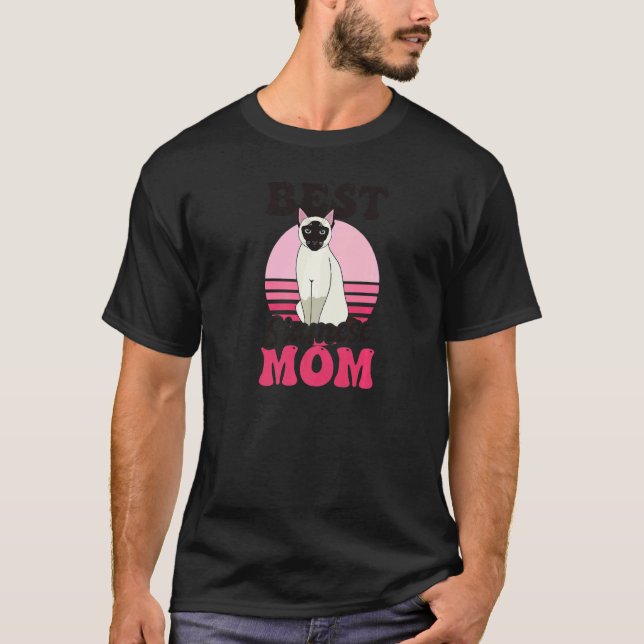 Camiseta Melhor Mãe Siamesa Gato Siames (Frente)