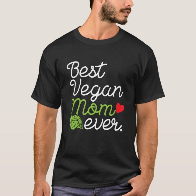 Camiseta Melhor Mãe Vegana Mãe Vegetariana Mãe 2019 (Frente)