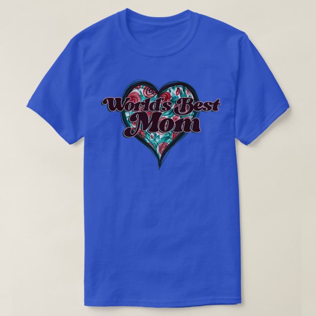 Camiseta Melhor Mãe Vintage Heart (Frente do Design)