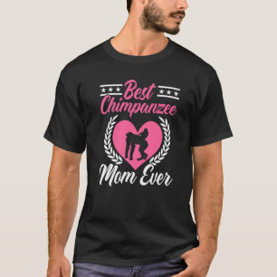 Camiseta Melhor Mamãe Chimpanzé Mãe De Chimp Mackey Ape