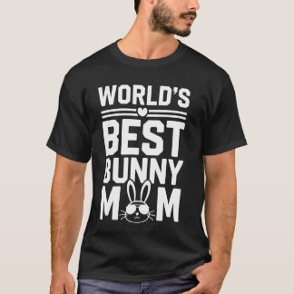 Camiseta Melhor Mamãe de Coelho do Mundo 2019 Mulheres Aman