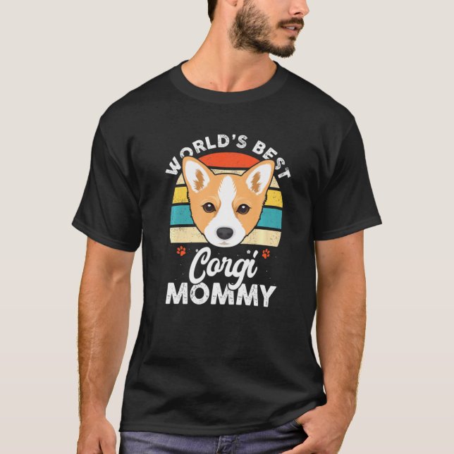 Camiseta Melhor Mamãe de Corgi (Frente)