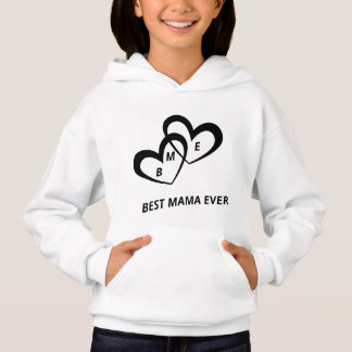 Camiseta Melhor mamãe de sempre - Corações Elegantes